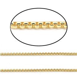 Цепочка для украшений жгут 2мм цв.золотистый, 50см
