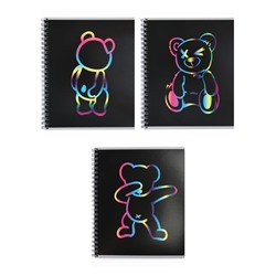 Тетрадь 80л кл на гребне Bear, обл мел карт, бл офс