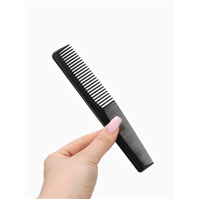 Расчёска комбинированная, 18×3 (±1) см, чёрная
