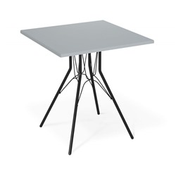 Стол SHT-TU34-P/TT55 70/70 МДФ/АБС-пластик
                        чёрный муар / серый