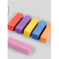 Баф наждачный для ногтей, четырёхсторонний, 9 × 2 × 2 см, цвет МИКС