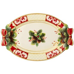 БЛЮДО LEFARD "ЕЛКА" ОВАЛЬНОЕ 43,5*29*4СМ (КОР=6ШТ.)