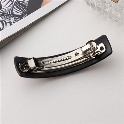 Заколка - автомат для волос «Сильва», янтарный принт, 9 см, МИКС