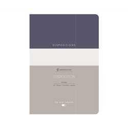 Тетрадь 40л., А5, клетка на сшивке Greenwich Line "Disposition", матовая ламинация, тиснение фольгой, тон. блок 80г/м2