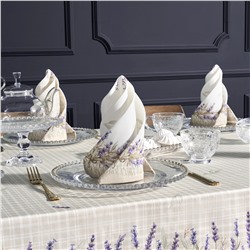 НАБОР САЛФЕТОК ИЗ 2-Х ШТ "ДУША ПРОВАНСА",40Х40СМ, 100% ХЛОПОК,БЕЖЕВЫЙ,ТВИЛ,