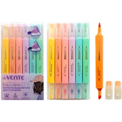 Набор текствыделителей 6цв "deVENTE. Mentality"  двусторонние 5045345/12/Китай
