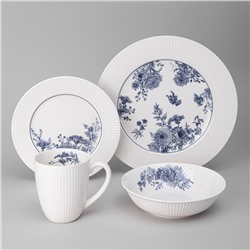 НАБОР ПОСУДЫ ОБЕДЕННЫЙ LEFARD "ROYAL BLUE" НА 4 ПЕР. 16 ПР. (КОР=1НАБ.)