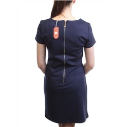 1607 DK. BLUE Платье женское (90% хлопок, 10% полиэстер)