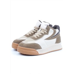 05-P47-1Z BEIGE Кроссовки женские зимние (натуральная кожа, шерсть)