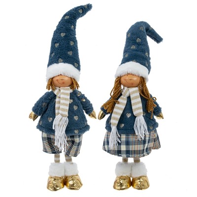 GAEM Игрушка набивная "Мальчик, Девочка", L20 W12 H66/41 см, 2в.