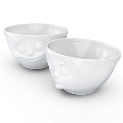 Набор чаш Happy & Oh please, 200 мл, белый, 2 шт.