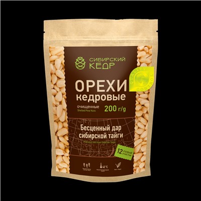 Ядро кедрового ореха / дой пак / 200 г / Сибирский кедр