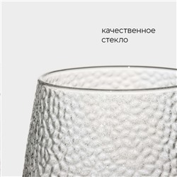 Кружка Magistro «Сара», 380 мл, 9×12.5 см, боросиликатное стекло, прозрачная