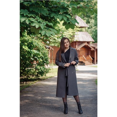 Пальто женское демисезонное 22555  (серый)