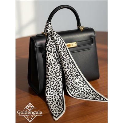 Косынка шелковая с принтом Арт 25183/007