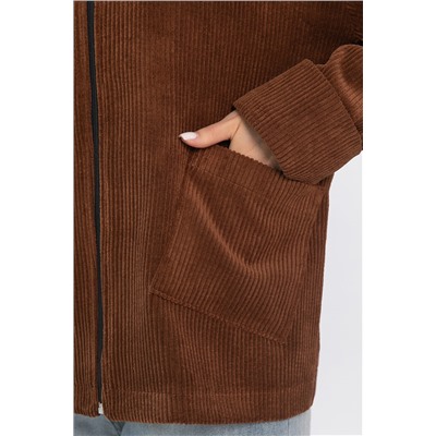 Жакет вельветовый Реджина (коричневый) Б14563-9М