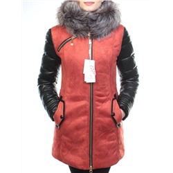 5137 TERRACOTTA Парка женская зимняя (150 гр синтепон, искусственный мех)