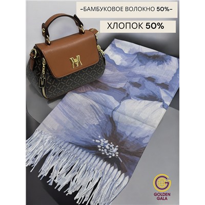 Платок с кистями цветочный принт 3D  Арт: С2512/08