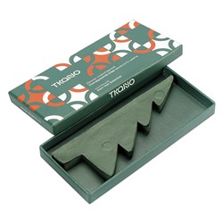 Декор новогодний Honeycomb tree зеленого цвета из коллекции New Year Essential, 18 см