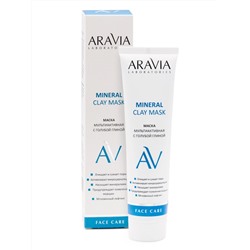 Aravia Laboratories Маска мультиактивная с голубой глиной / Mineral Clay Mask, 100 мл