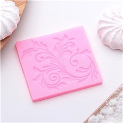 Молд для заливки Доляна «Вензель», силикон, 6×5.5 см, розовый