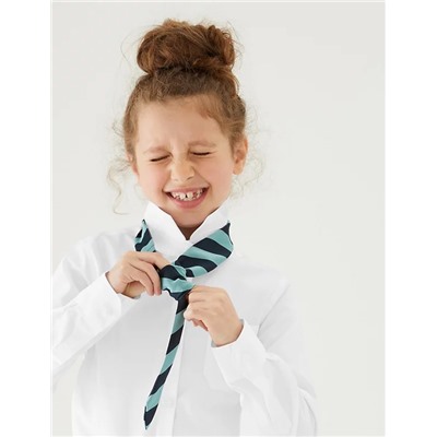 2pk Girls' Slim Fit Non-Iron School Shirts (2-18 Yrs)