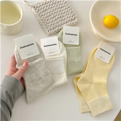 Tide, thin spring summer Japanese creamy knee socks