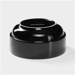 Набор посуды Magistro Night, фарфор, 16 предметов: тарелка d=25.5 см, d=19 см, миска 850 мл, d=15 см, кружка 320 мл, чёрный