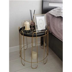 Столик журнальный SHT-CT6
                        золото / черный муар