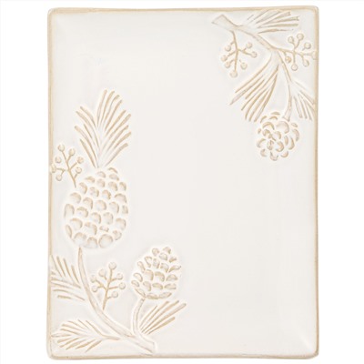 НАБОР БЛЮД СЕРВИРОВОЧНЫХ КОЛЛЕКЦИЯ "PINE CONES", 2 ШТ. / 20,2*16*2 СМ