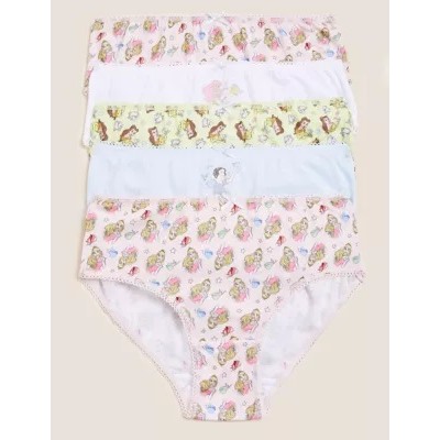 5pk Pure Cotton Disney Princess™ Knickers (2-12 Yrs)
