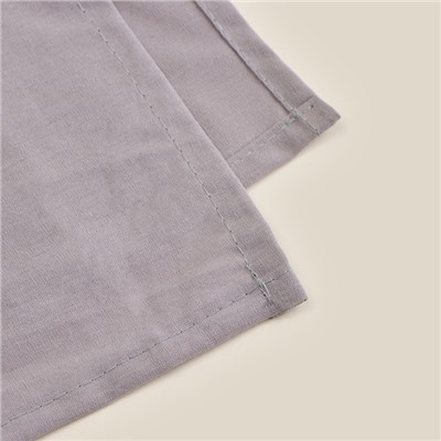 Простыня евро SL Home Cotton, 235×245 см, серая, жатый хлопок
