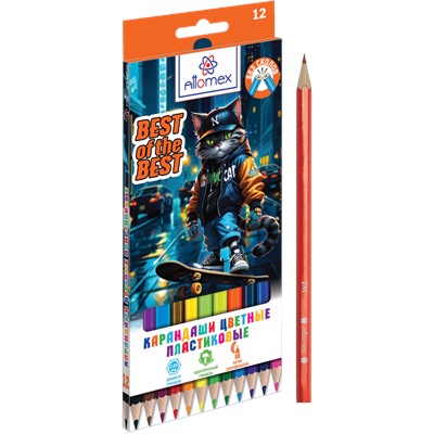 Карандаши 12цв "Attomex. Best Of The Best" 2М 2,65мм шестигранные пластик 5022549/12/Китай