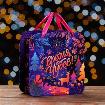 Коробка новогодняя подарочная складная «Шервуд», для сладких подарков, 23×9.8×24 см