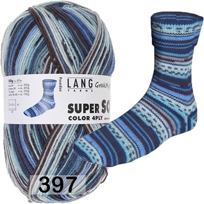 Пряжа Lang Yarns Super Soxx Color 4-Fach