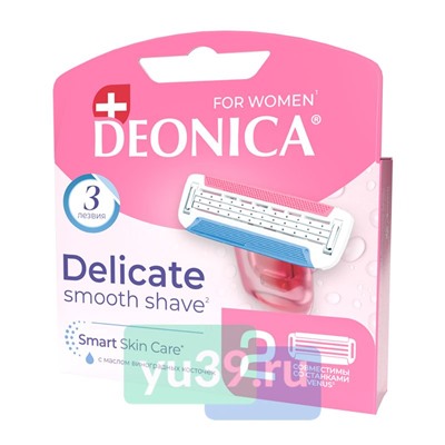 Кассеты сменные для станка DEONICA 3 FOR WOMEN 2шт