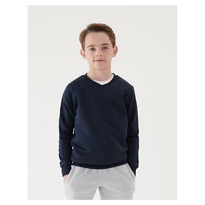 Cotton Unisex V-Neck Sweatshirt (2-16 Yrs)