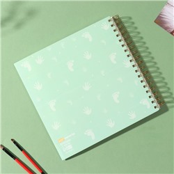 Фотоальбом на спирали 20 листов «Моё детство», объёмный элемент и 4 вкладки, 24×24 см