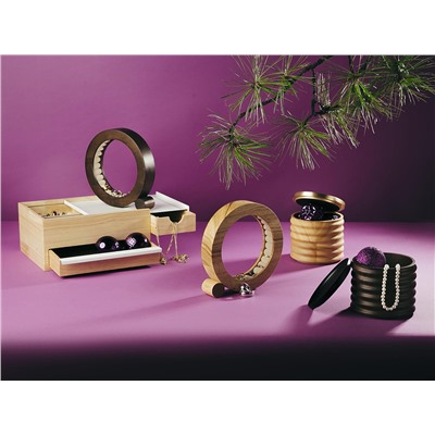 Шкатулка для украшений Tesora, черный орех