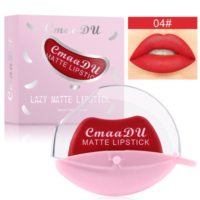 Ленивая матовая помада CmaaDu Lazy Matte Lipstick 04