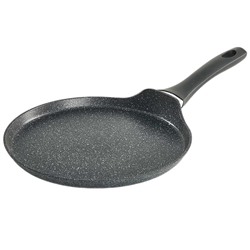 Блинница АК-0120/24N 24см алюминиевая ИНДУКЦИЯ антиприг покрытие BLACK MARBLE (6)