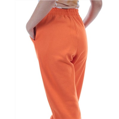 M053 ORANGE Брюки спортивные женские на флисе (100% хлопок) 7986