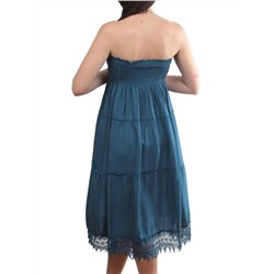 168 DK. BLUE Сарафан женский (100% хлопок)