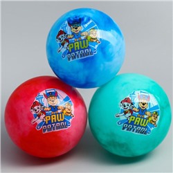 Мяч детский Paw Patrol, 22 см, 60 г, мрамор, МИКС