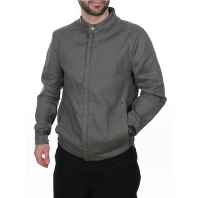 5886 GREY/GREEN Ветровка мужская DSG DONG (100% лён)