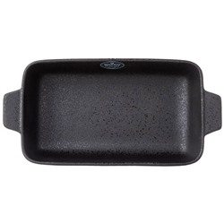 БЛЮДО ПРЯМОУГОЛЬНОЕ С РУЧКАМИ BRONCO "MIDNIGHT" 33,5*16,5*7 СМ (КОР=12ШТ.)