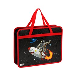 Папка с ручками А4 ArtSpace "Space adventure", пластик, на молнии, 80мм