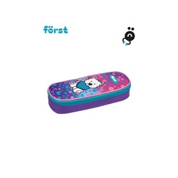 Пенал корпусный 1 отделение, 220*90*45 Först "Best friends", полиэстер