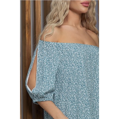 Платье Прекрасный день (голубое) П13337-12М