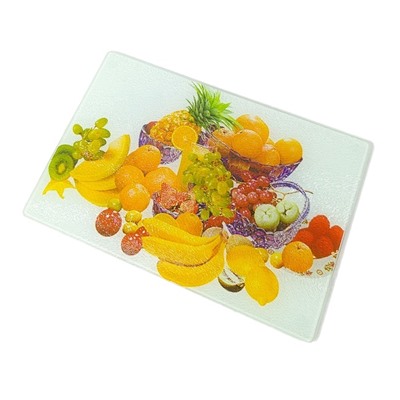 Доска разделочная SWEET Home № 31 стекло Фруктовый микс 20*30см (24) оптом